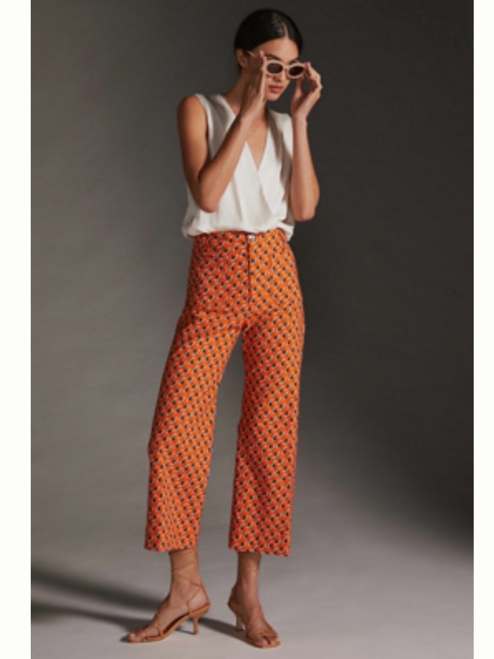 SARAH CAMPBELL X MAEVE THE COLETTE WIDE-LEG CROP PANTS